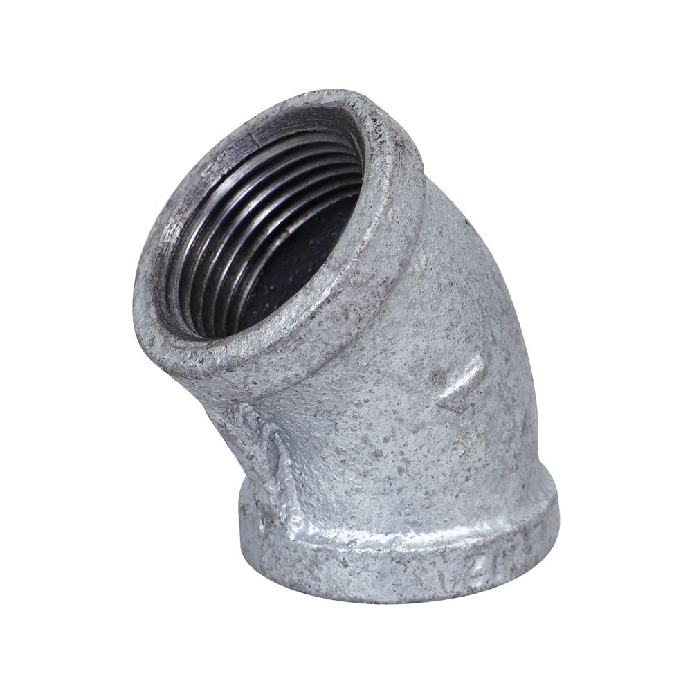 ข้องอเหล็ก 45 องศา เกลียวใน CITY 1 นิ้ว สีเทา