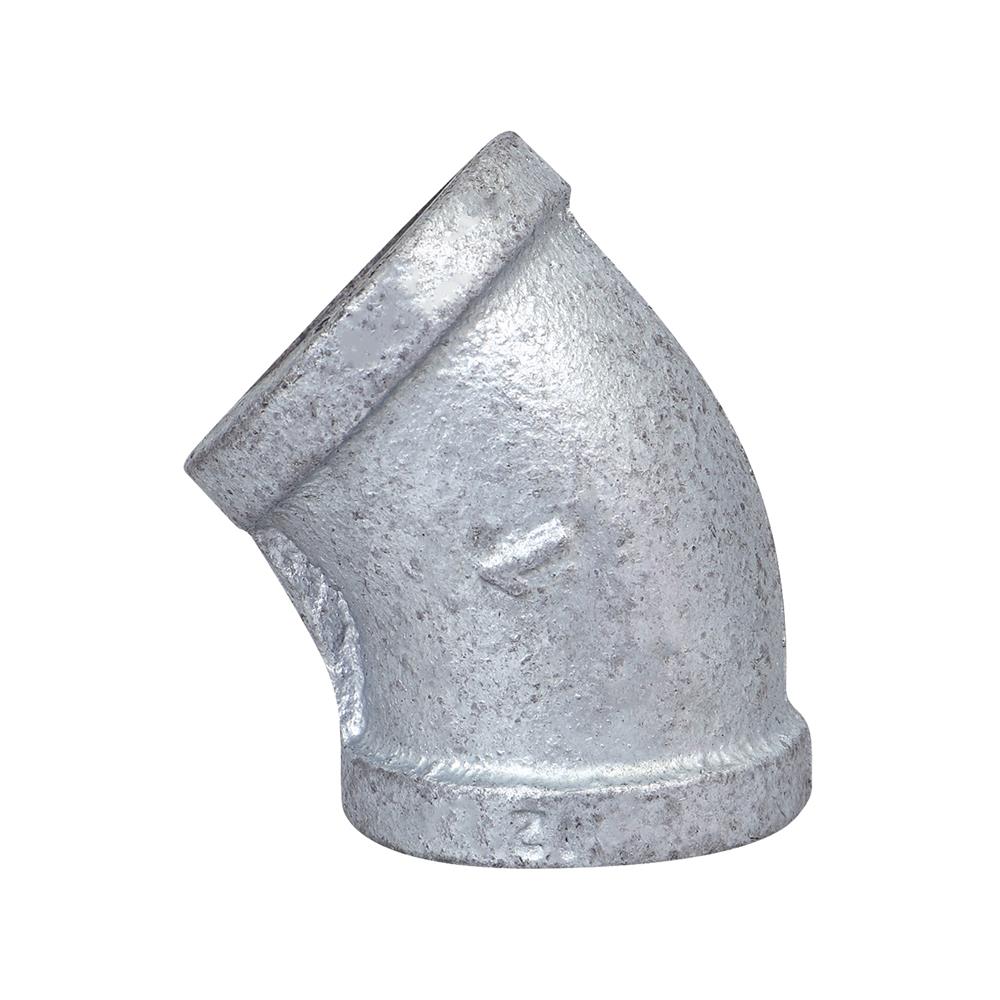 ข้องอเหล็ก 45 องศา เกลียวใน CITY 1 นิ้ว สีเทา