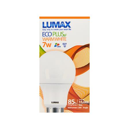 หลอด LED LUMAX A60 ECO PLUS 7 วัตต์ E27 WARMWHITE_1