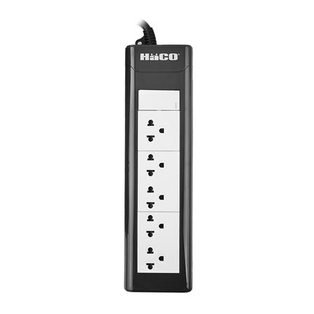 รางปลั๊กไฟ 5ช่อง 1สวิตซ์ HACO EPN-S5EB/5 16 แอมป์ 5 เมตร_0