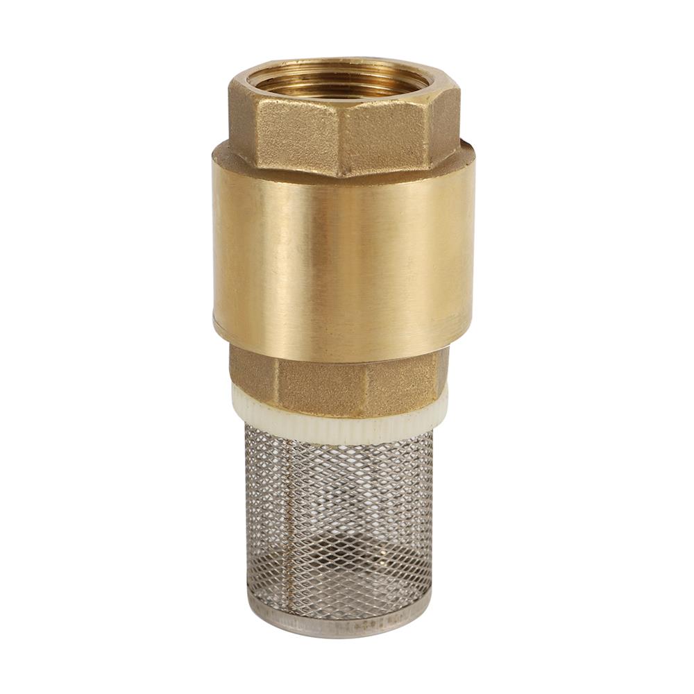 ฟุตวาล์วทองเหลือง (ตะแกรงถอดได้)  CITY 1 นิ้ว สีทอง