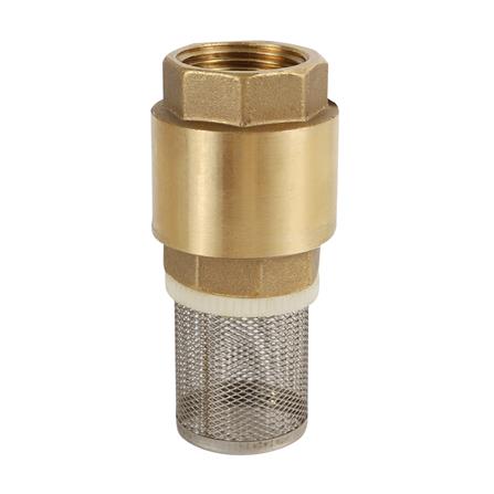 ฟุตวาล์วทองเหลือง (ตะแกรงถอดได้)  CITY 1 นิ้ว สีทอง