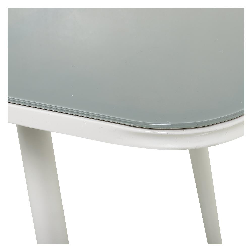 โต๊ะสนามกระจก SPRING IRENE 150 ซม. สีขาว/เทา