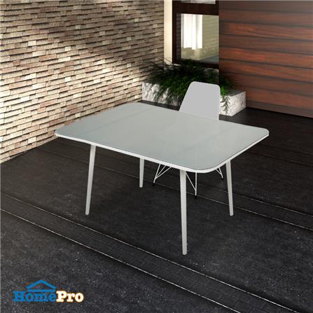 โต๊ะสนามกระจก SPRING IRENE 150 ซม. สีขาว/เทา_3