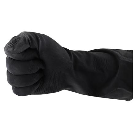 ถุงมือยาง ตราม้า สีดำ Size L_2