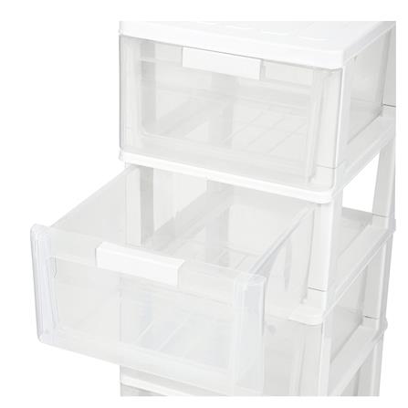 ตู้ลิ้นชัก 4 ชั้น STACKO MAX(S) 34x40x80 ซม. สีใส_2