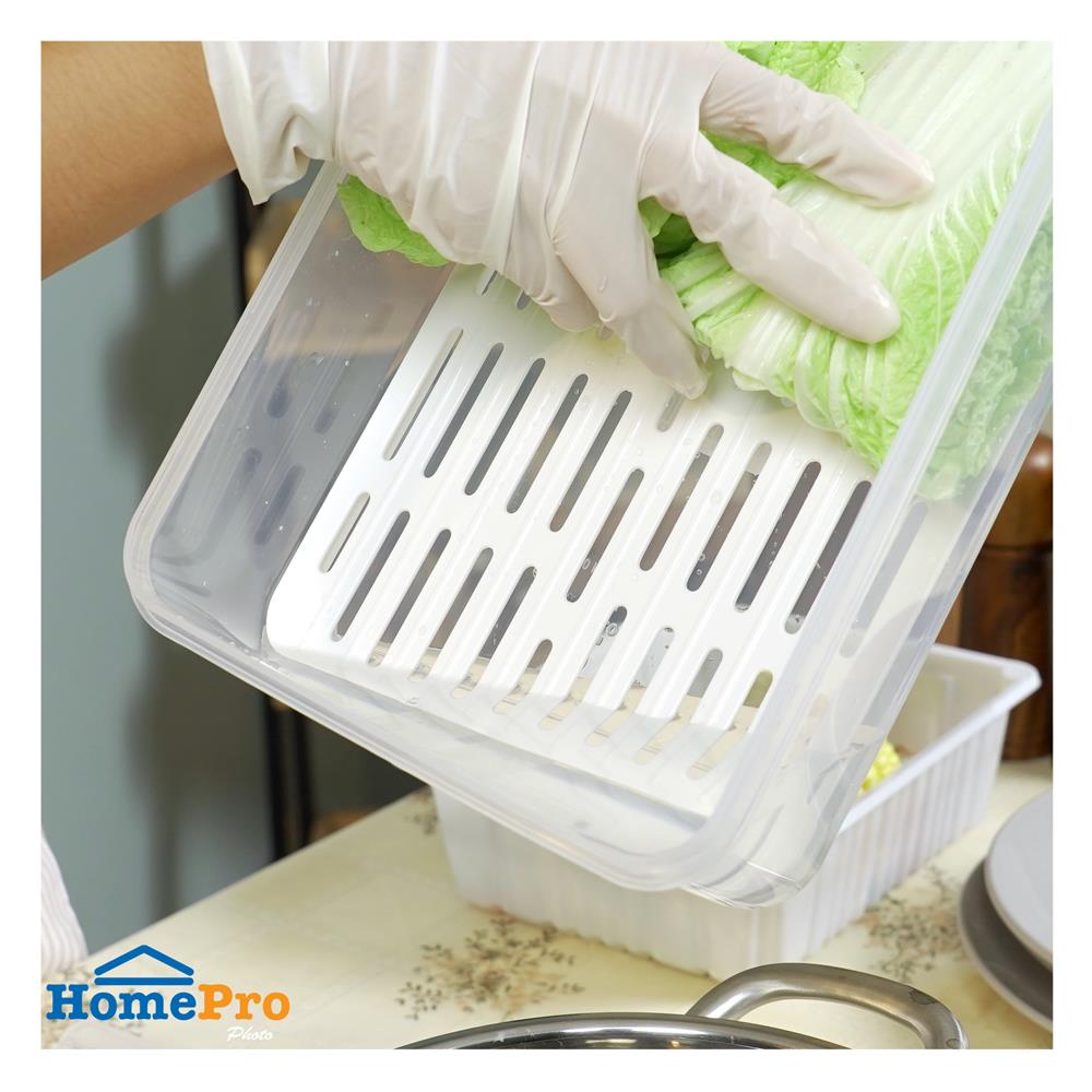 กล่องอาหารเหลี่ยม 2.9 ลิตร KECKxDOUBLE LOCK No.9515