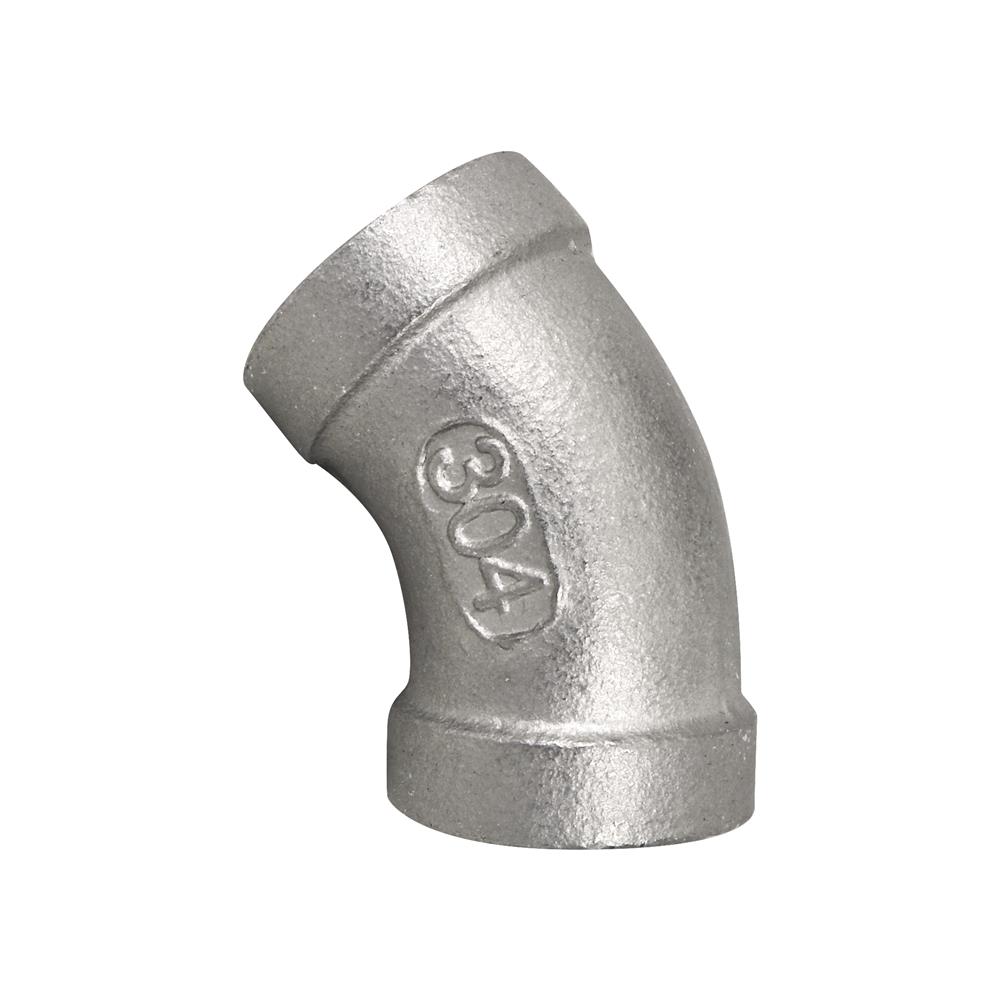 ข้องอ 45 องศา เกลียวใน CITY 1/4 นิ้ว สีเทา