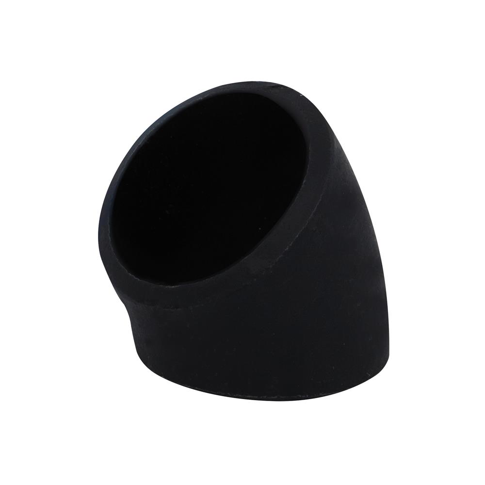 ข้องอเหล็ก 45 องศา เชื่อมเหล็กบาง CITY 1/2 นิ้ว สีดำ