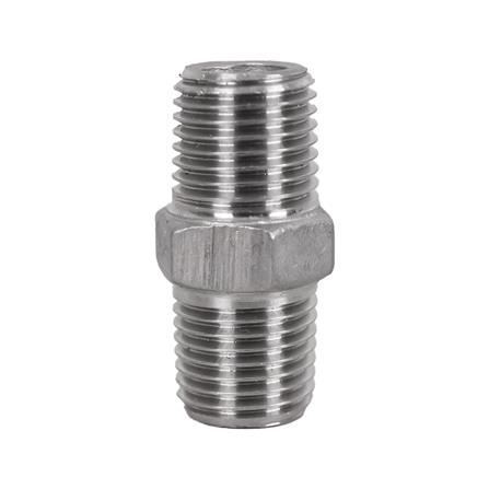 นิปเปิ้ลสเตนเลส เกลียวนอก CITY 1/4 นิ้ว สีเงิน_1