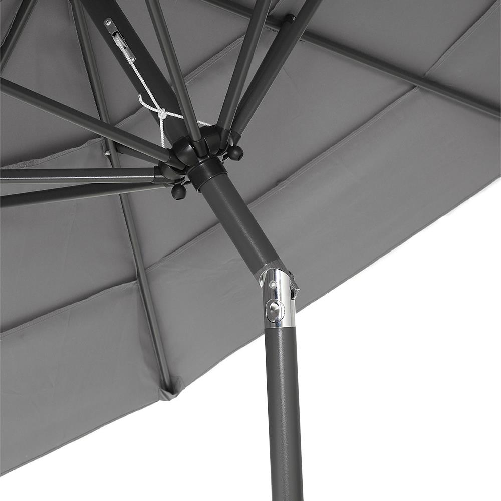 ร่มสนามทรงกลม SPRING VILLA สีเทา