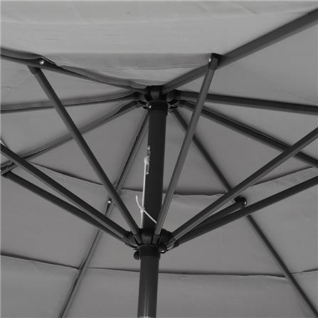 ร่มสนามทรงกลม SPRING VILLA สีเทา_2