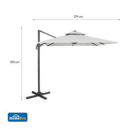 ร่มสนาม SPRING RIO ตัวแอล สีเทา_9