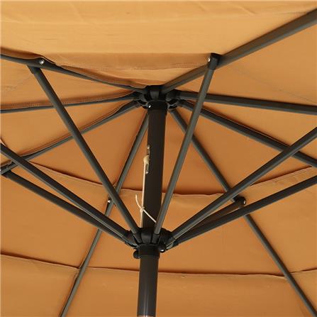 ร่มสนามทรงกลม SPRING VILLA สีน้ำตาลอ่อน_2