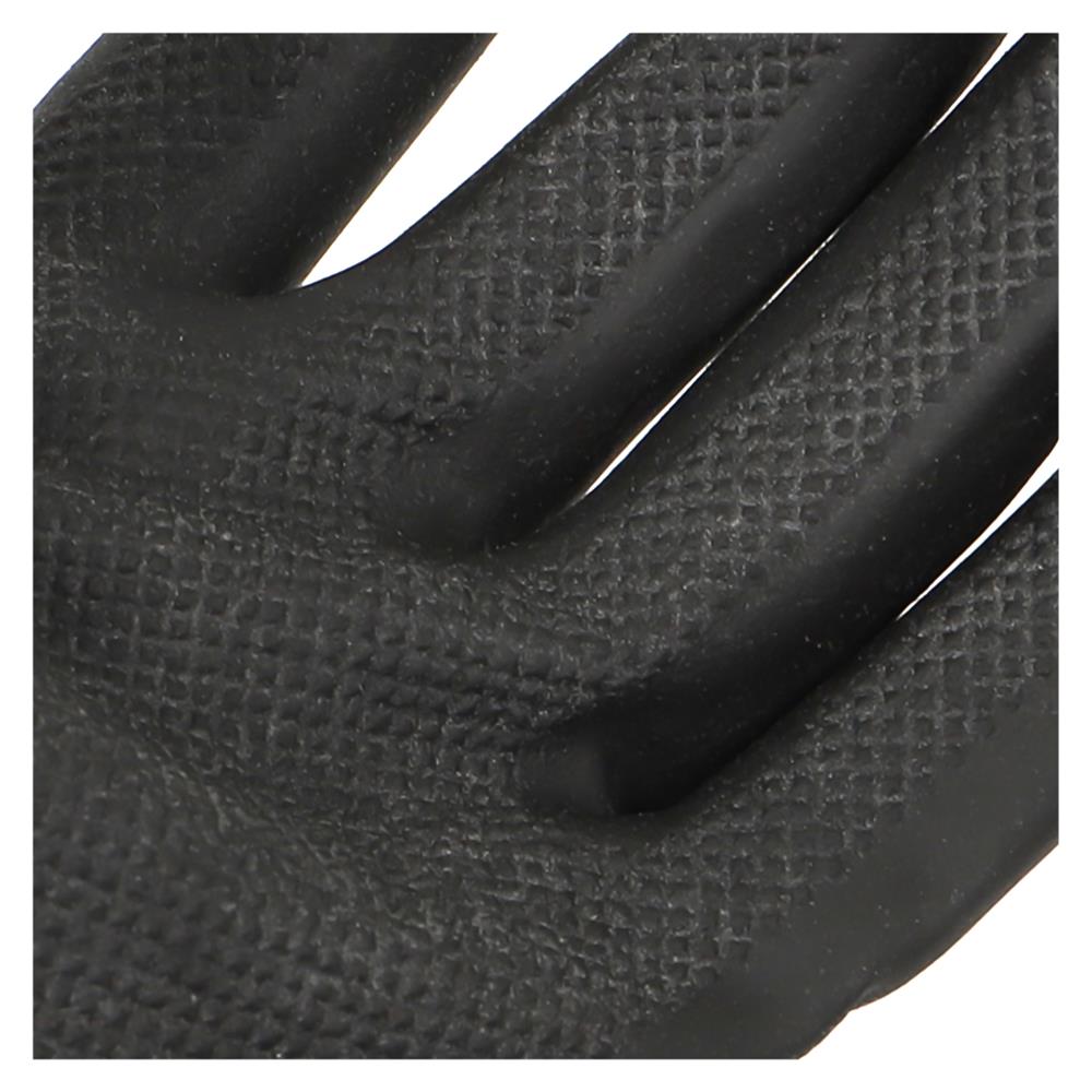 ถุงมือยาง กระทิง    ดำ