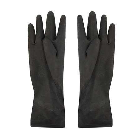 ถุงมือยาง กระทิง    ดำ