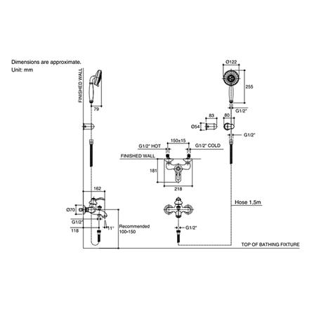 ก๊อกผสมอ่างอาบ KOHLER K-72695T-B4-AF_1