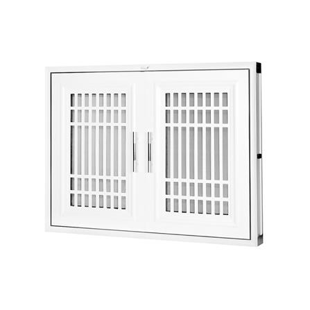บานซิงค์คู่ WING UPVC DHEVA 86x65.5 ซม. สีขาว_0