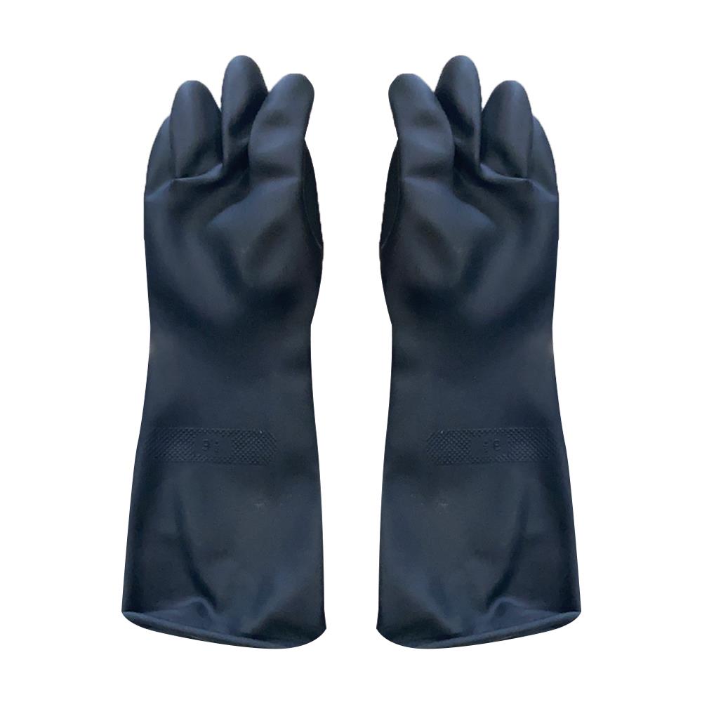 ถุงมือยาง STRONGMAN   ใหญ่ ดำ