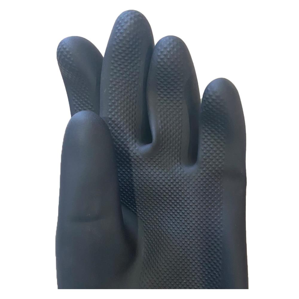 ถุงมือยาง STRONGMAN   ใหญ่ ดำ