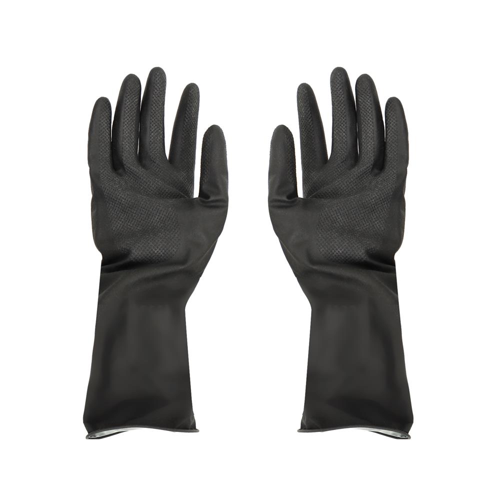 ถุงมือยาง กระทิง    ดำ