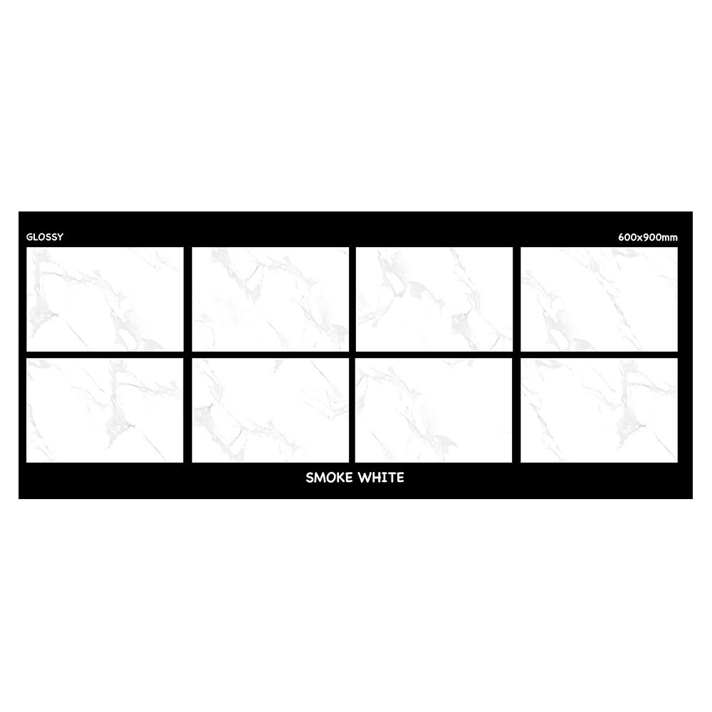 กระเบื้องพื้น 60x90 ซม. สโนว์ มาเบิล ขาว 1.08M2