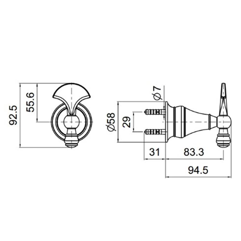 ขอแขวนผ้า KOHLER K-16146X-AF สีทอง