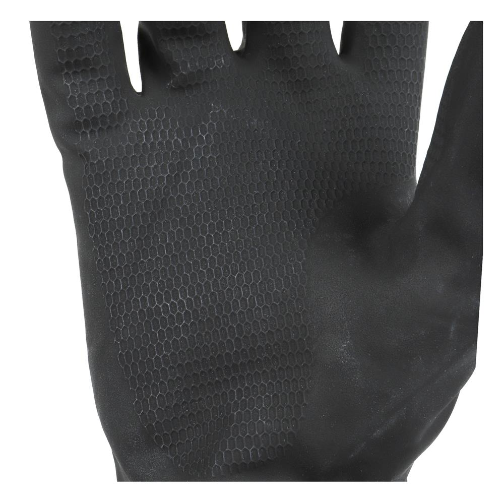 ถุงมือยาง ตราม้า    ดำ