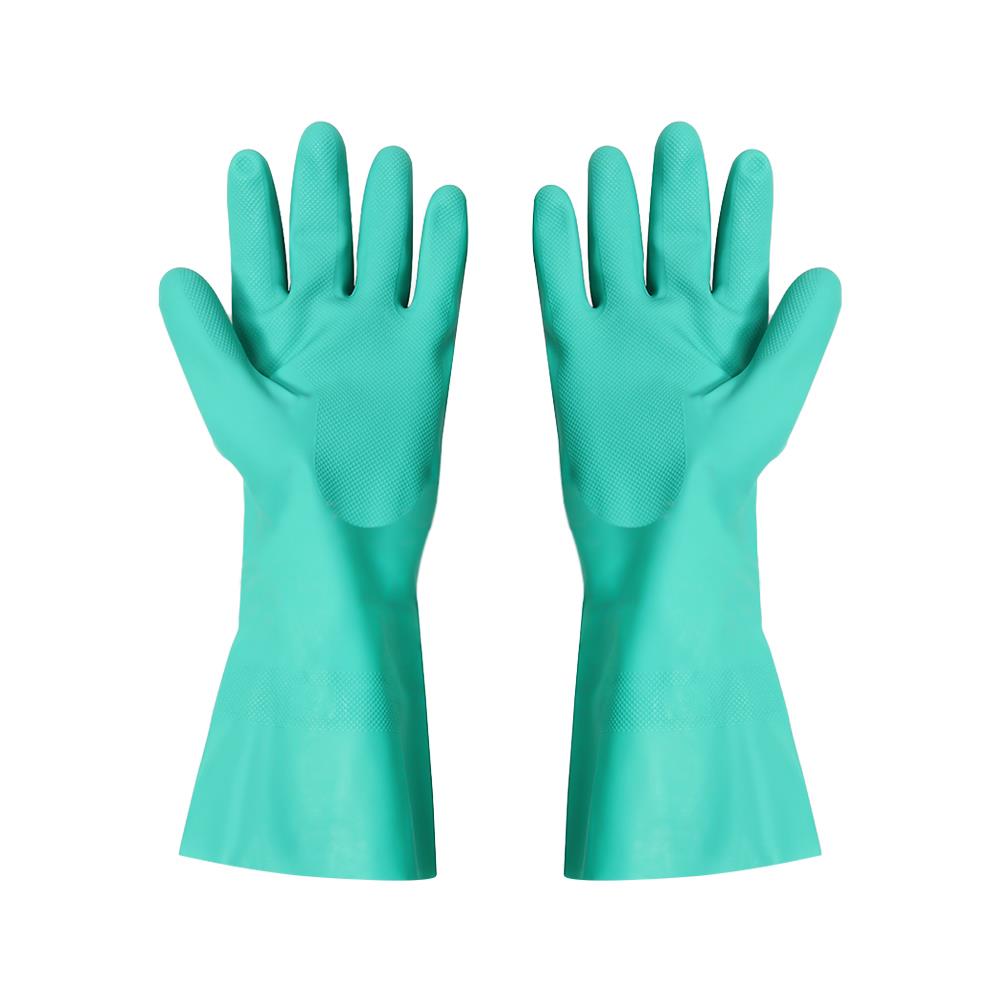 ถุงมือไนไตร DEXTOR SIZE L สีเขียว