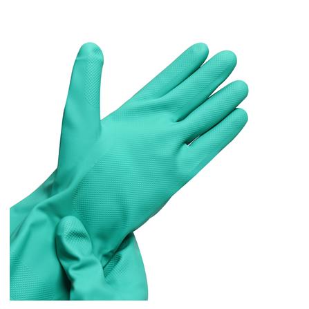 ถุงมือไนไตร DEXTOR SIZE L สีเขียว_1