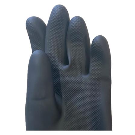 ถุงมือยาง STRONGMAN   ใหญ่พิเศษ ดำ_2