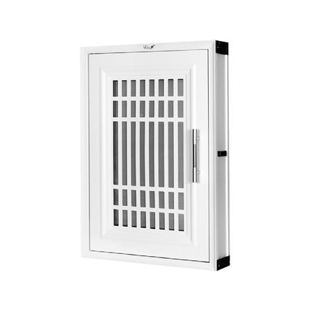 บานซิงค์เดี่ยว WING UPVC DHEVA 45.5x65.5 ซม. สีขาว_0