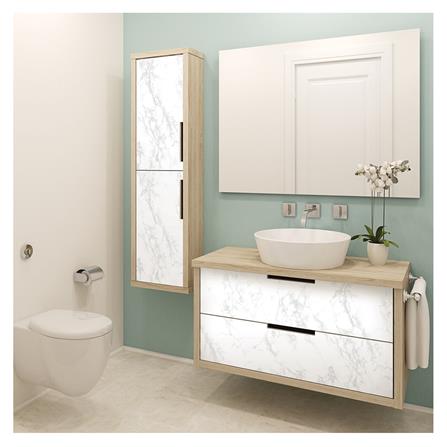 วอลล์สติ๊กเกอร์ DIY STIXMATE WHITE MARBLE 1x3 ม. สีขาว_1