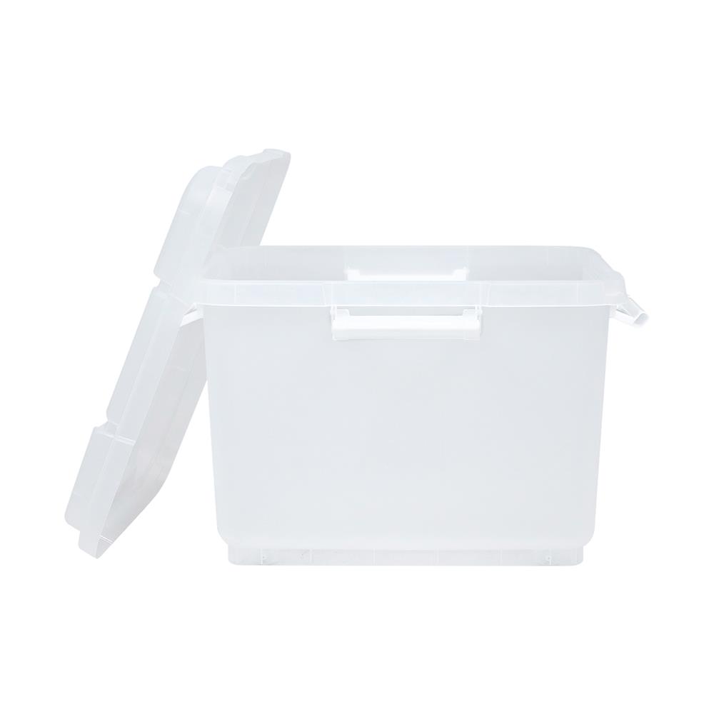 กล่องหูล็อค STACKO 60 ลิตร 52.3x43.2x38.3 ซม. สีใส