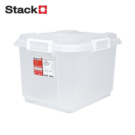 กล่องหูล็อค STACKO 60 ลิตร 52.3x43.2x38.3 ซม. สีใส_0