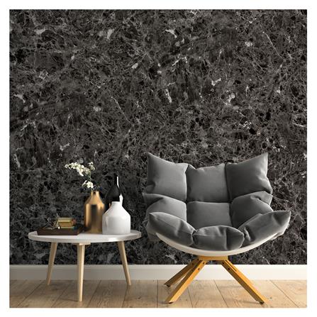 วอลล์สติ๊กเกอร์ DIY STIXMATE BLACK MARBLE 1x3 ม. สีดำ_2