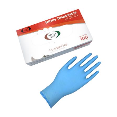ถุงมือยาง MASTER GLOVE    ฟ้า_1