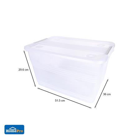 กล่องเก็บของ มีล้อ STACKO 7611 30 ลิตร 51.5x36x29.6 ซม._6