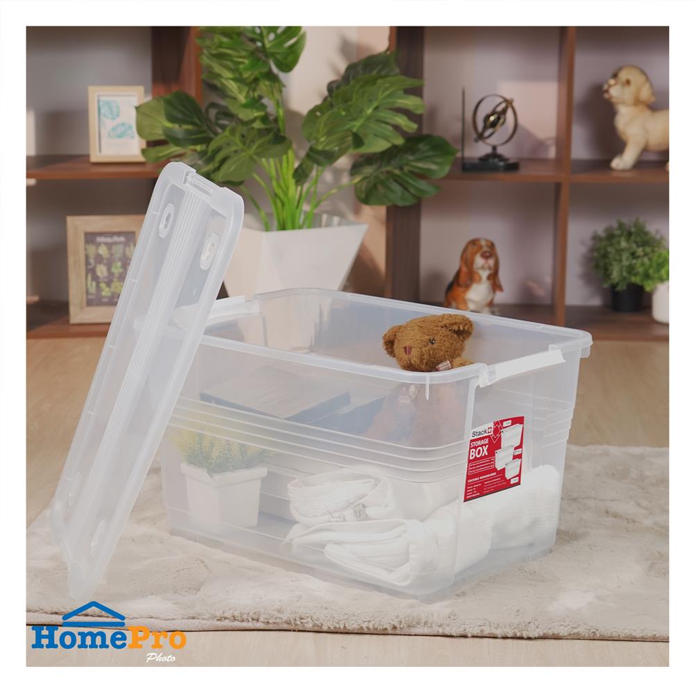 STORAGE BOX WITH WHEELS STACKO 7612 55L