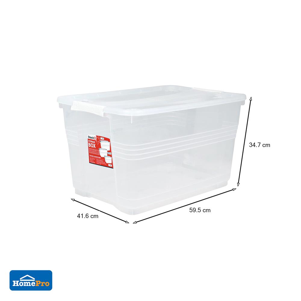 STORAGE BOX WITH WHEELS STACKO 7612 55L