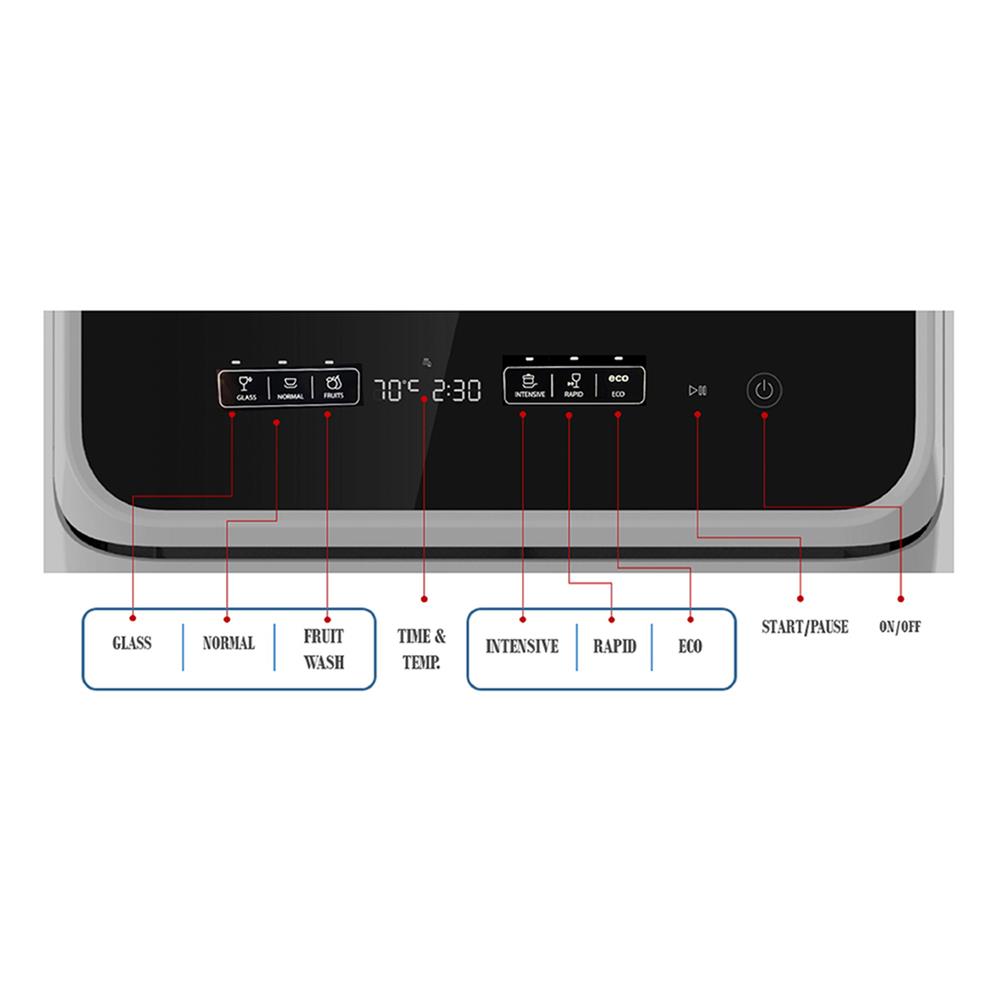 เครื่องล้างจานตั้งโต๊ะ TOSHIBA DWS-22ATH(K)