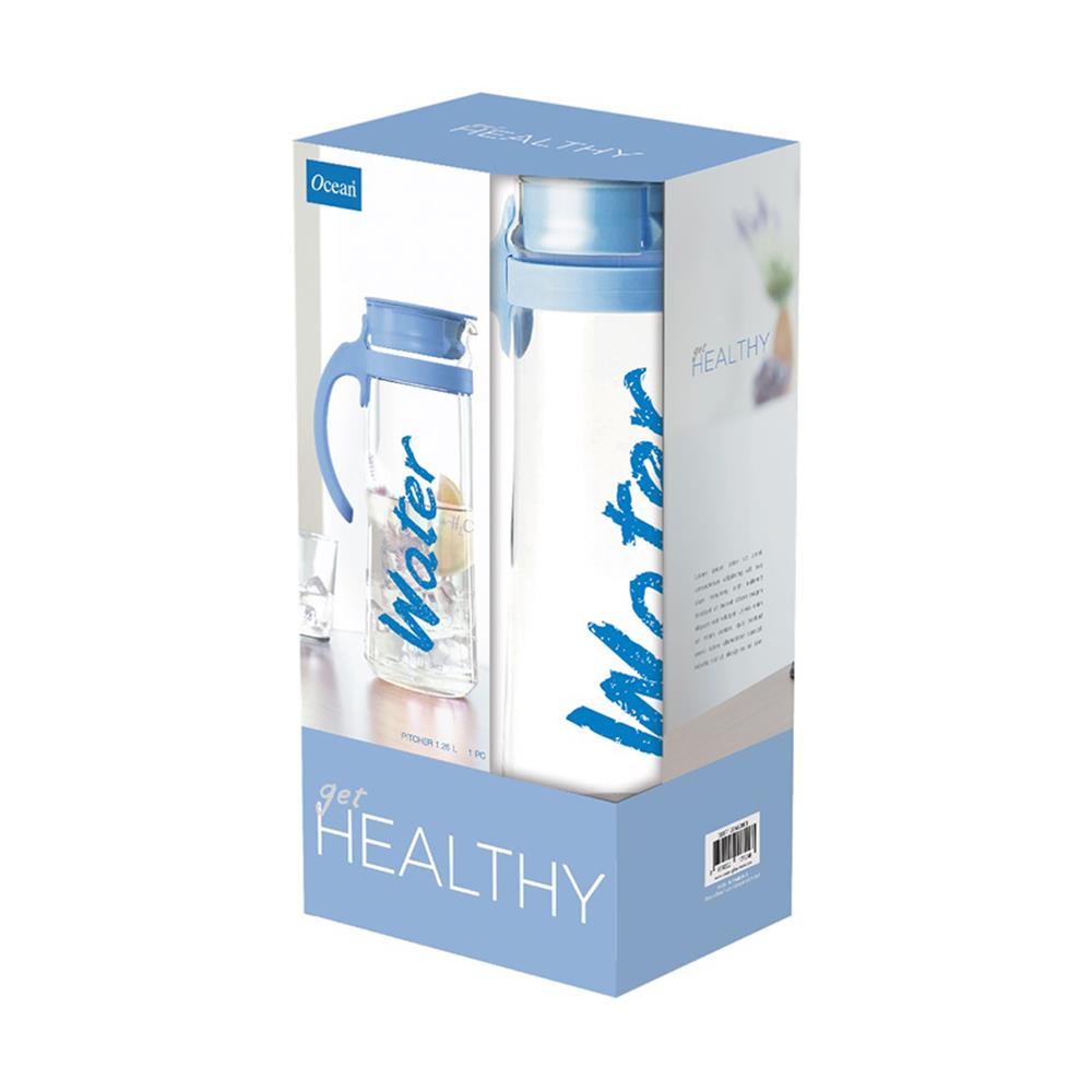 เหยือกแก้ว OCEAN LIVING-WATER  1.265 ลิตร สีฟ้า