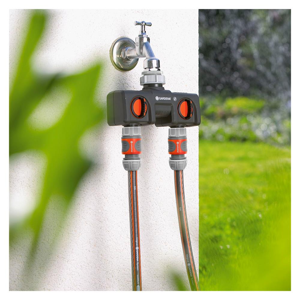 หัวจ่ายน้ำ 2 ทาง GARDENA 08193-20