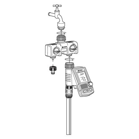 หัวจ่ายน้ำ 2 ทาง GARDENA 08193-20_4