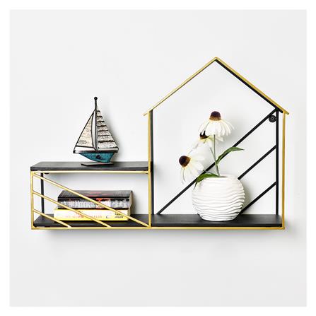 ชั้นติดผนัง (C) STACKO IDYLLIC 60x15x40 ซม. สีดำ/ทอง_2