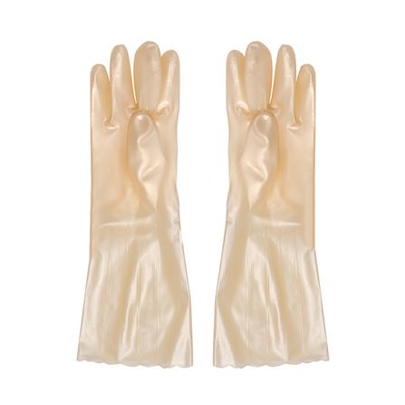 ถุงมือ PVC SHALDAN PRIMA SIZE M สีทอง