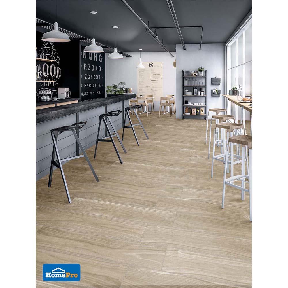 กระเบื้องพื้น 20x120 ซม. เซี่ยงไฮ้ กากีอ่อน A 0.96M2