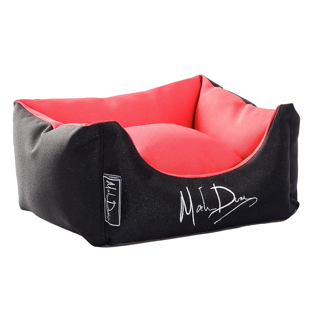 ที่นอนสุนัขโซฟา MAHDUM 100X76 ซม. สีดำ-แดง
