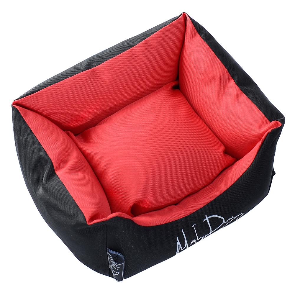 ที่นอนสุนัขโซฟา MAHDUM 100X76 ซม. สีดำ-แดง