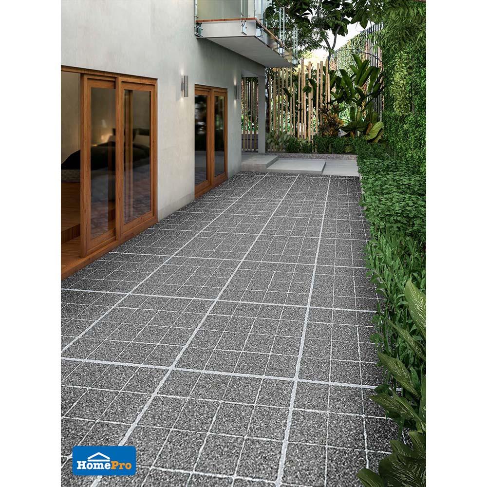 กระเบื้องพื้น 16x16 นิ้ว TARA โมวาโด เทาเข้ม EXC 0.96 ตร.ม.